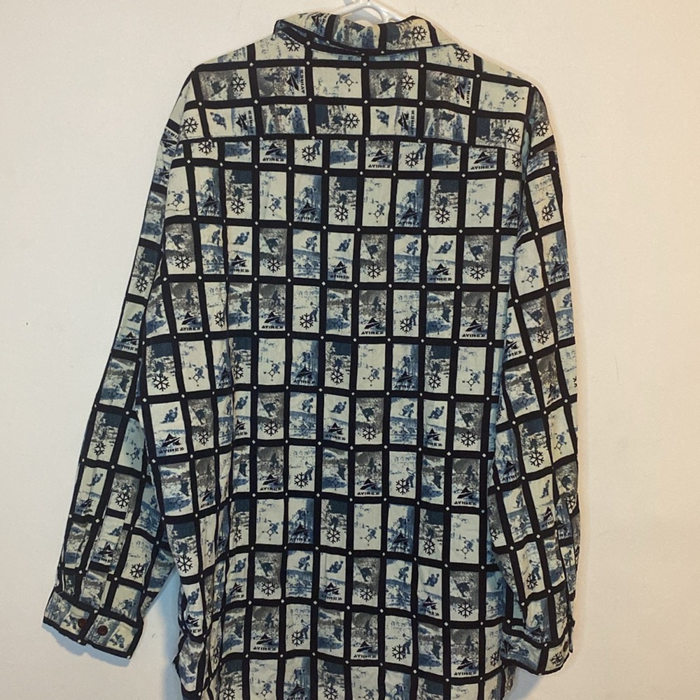 Avirex Vintage Button-Down Winter Theme Shirt - image 4